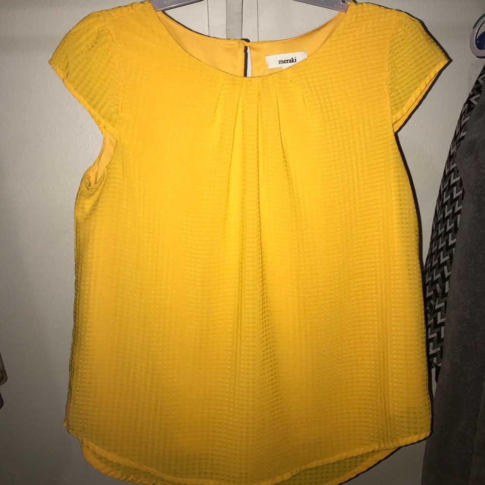 Yellow blouse